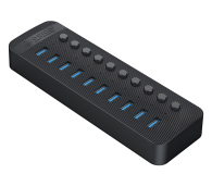 Orico 10x USB-A 3.0 z włącznikami - czarny - 1343442 - zdjęcie 2